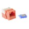 Bestlink Netware CAT5e Tool Less Keystone Jack- Orange 101607OR - alternate 1